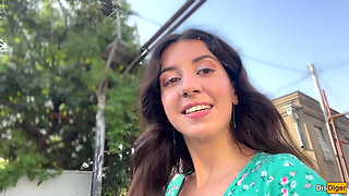 Triple Cum on Face for Village Whore - Public Cumwalk