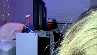 Amateur blond girl with big boobs getting fucked