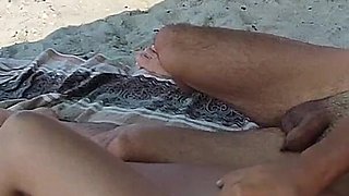 My Stepfather Touches My Pussy on a Beach Among Strangers with Intense Orgasm