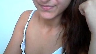 Brunette Couch Webcam Solo Fun Masturbating