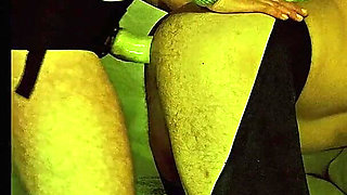 Femdom Wife Pegging Husband with Big Dildo and Very Deep