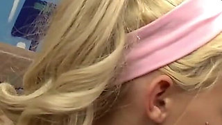 Not Even Her Friend Can Resist the Blonde