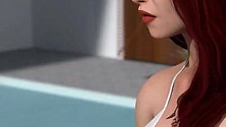 Away From Home Part 19 Redhead Hottie in the Pool by Loveskysan69