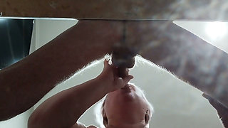 Stepmom Gets a Mouthful of My Hot Cum After Blowjob