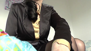 Satin Fetish: Hot Masturbation Game, Cum on My Skirt, Lady Victoria Valente