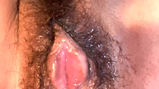 Wet mess pussy close up