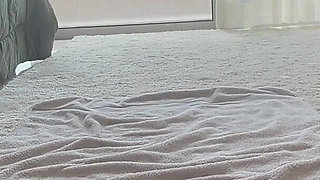 Blonde MILF Hairy Pussy Multiple Squirt Dildo Play Feet