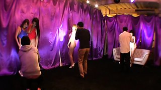 Japanese school girls group sex