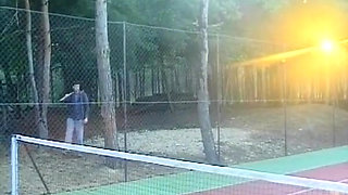 Petite German Tennis Player Got Fisted by Trainer