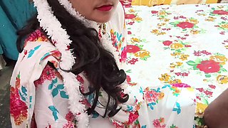 Desi Cute Girl First Time Fucking with Step Brother Clear Hindi Talk