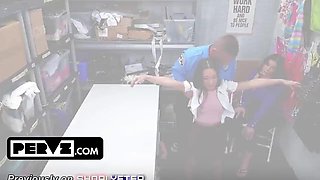 Caught Shoplifting Again! Freya Von Doom Gets Punished by the Pervert Officer