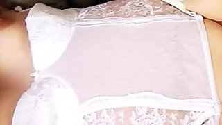 BBW Milf Natalia fucked in hairy pussy by stepson and neighbor in threesome