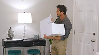 Stepdad is going to enjoy a filthy fucking massage