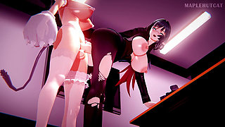 Featured Jane Do - Aoa Short Hair Costume Changes & Striptease, Succubus Police Uniform, Bunny Girl, Sexy Cheongsam