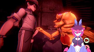 Vtuber, vrchat, fap night at frennis