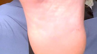 Amateur Foot Fetish Girlfriend Sucks and gives a Footjob