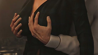 Being a Wife (v1.220p) - P9 - the Cheating Wife Cuckolds Her Husband While on a Phone Call and Gets Caught by Her Stepson