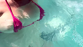 Artemisia Love Showing Her Perfect Tits in a Micro Bikini Underwater