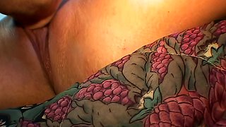 Titty slut takes cumshot on big boobs