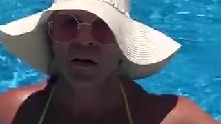 Love the Feel of the Cool Water on My Tits, Can You Tell?