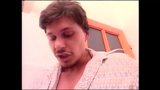 Blowjob and Cum in Mouth of a Big Cock for Hot Blonde MILF in the Bathroom