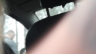 MILF Gets Small Ass Fucked in Public by Car Driver