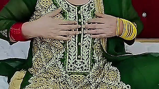 Beautiful Pakistani Bride Masturbation in Wedding Dress with Clear Hindi&urdu Dirty Talking