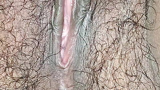 Very Hot Hairy Pussy Close-up