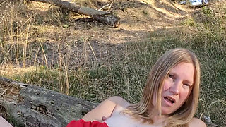 Porn Video 8 Min. in the Woods Near a Sand Drift