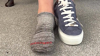 Hot Sweaty Toes, You Need to Lick Them for Me