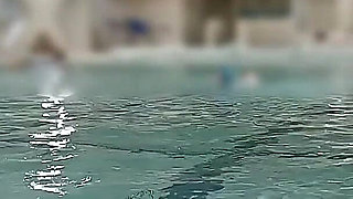 Japanese Mature Woman at the Pool