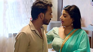 Tiny Indian MILF Naomi Shah swallows a stiff cock