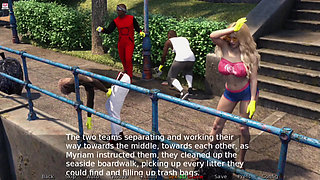 Gangbang Blowjob at Beach - Project Myriam - Life and Explorations - E62