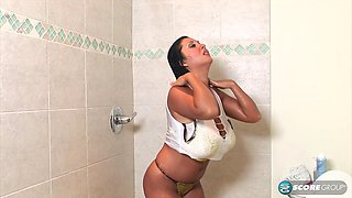 Busty Shower Tease by Jaylene Rio