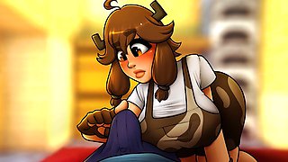 Hot Minecraft cutie and sexy MILF cowgirl in this steamy parody porn game collection