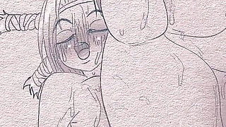 Animation on Paper- Pens and Pencils Hentai Anime: Hunter X Hunter Menchi Cartoon Porn 2D Sex