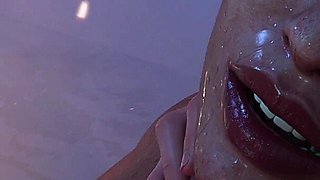 Touching My Horny Stepmom's Pussy While Bathing Together - 3D Hentai Animated Porn - Life in Santa County