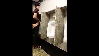 Breeding a Slut Bareback in a Public Bathroom Orgy