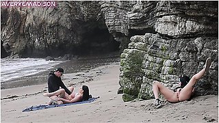 Playing With Myself Watching Hot Couple Fuck On The Beach