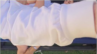 Big Ass Latina Tokyo Lynn Caught Tanning