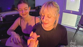 Rebeka Ruby and Brilla in hot threesome ffm action with pov scenes
