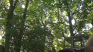 Horny German Slut Leashed up by Her Master Outdoors