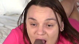 Big Booty White Girl in Pink Shorts Gets Blackbred Starring Tonya Sinn