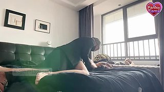 Boss Fucks Female Subordinate After Work Talk At Home, Ends Up Naked In Bed