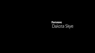Cute coed Dakota Skye gives her wet bald pussy a hot horny