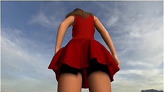Bouncing Booty And Boobs Breast Expansion While Walking In Public Hourglass