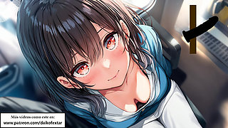 Spanish Hentai JOI - Naughty masturbates you on the Japanese train.