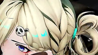 Wuthering Waves - Lynae Raw Fucked by Black Dick in Restroom - 3D Hentai Animations