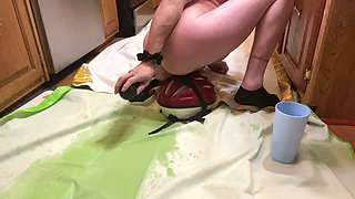Horny & Pregnant Anal Flush Squirting Orgasm