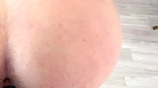 Sexy blonde milf riding that big cock on the bed